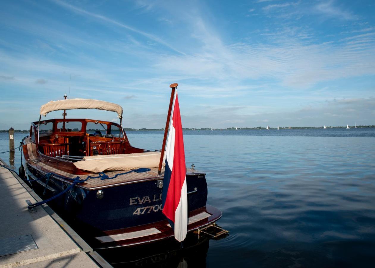 Welcome In - Houseboat 'Elysium' Met Eigen Aanlegsteiger Sneek - Offingawier Luaran gambar